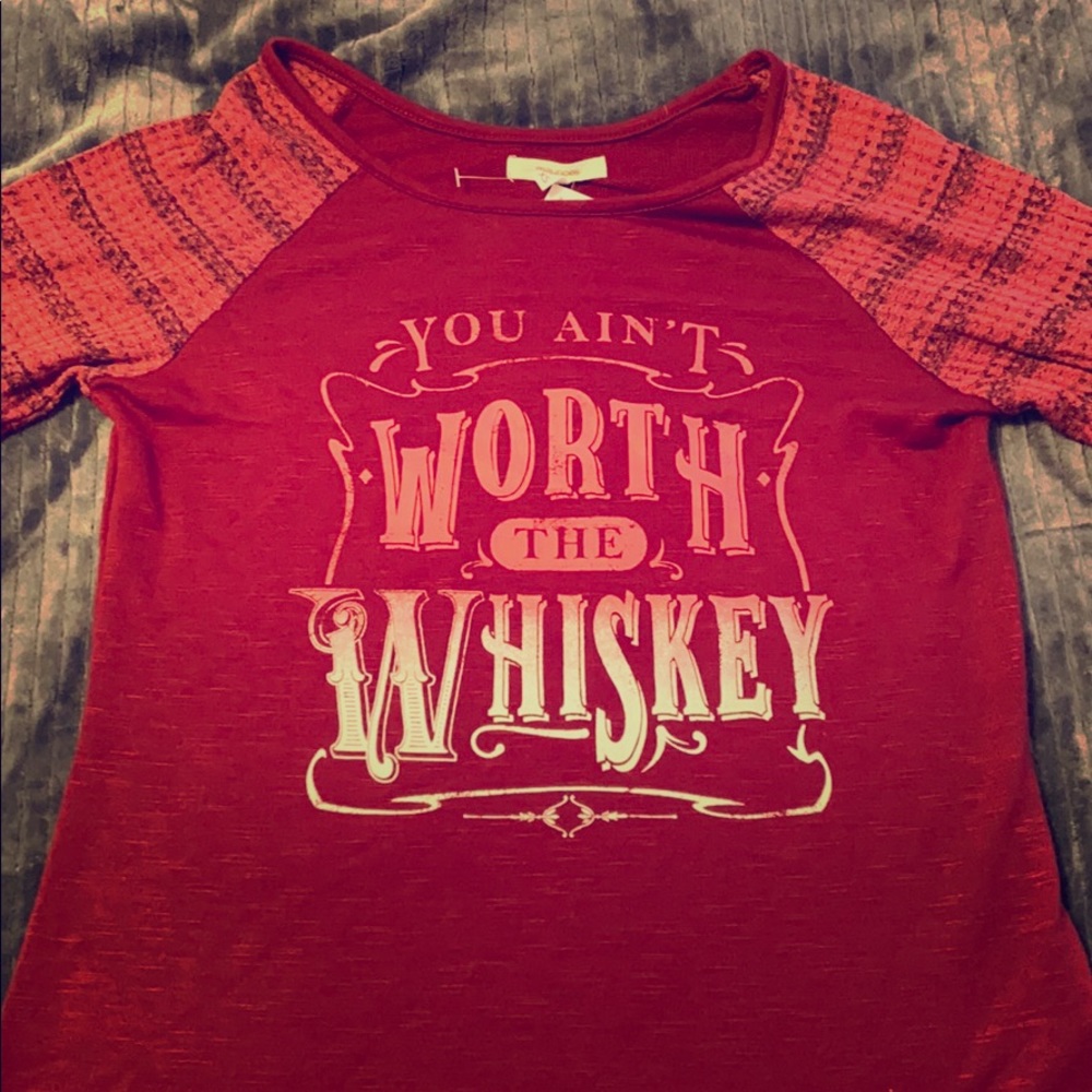 Boot Barn “You Ain’t Worth The Whiskey” T-Shirt XS